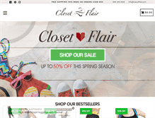 Tablet Screenshot of closetflair.com